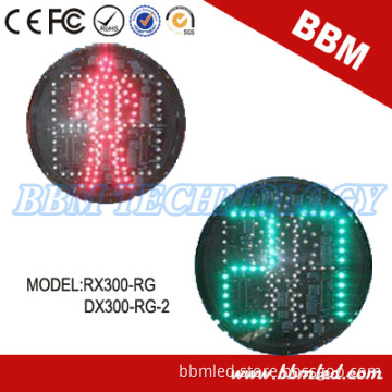 Red, Dynamic Green Pedestrian and 2digits Red, Green Counter LED Traffic Light Module